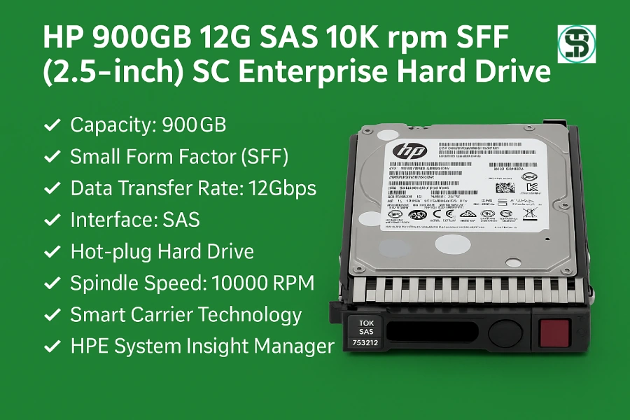 هارد سرور HP 900GB 12G 10K