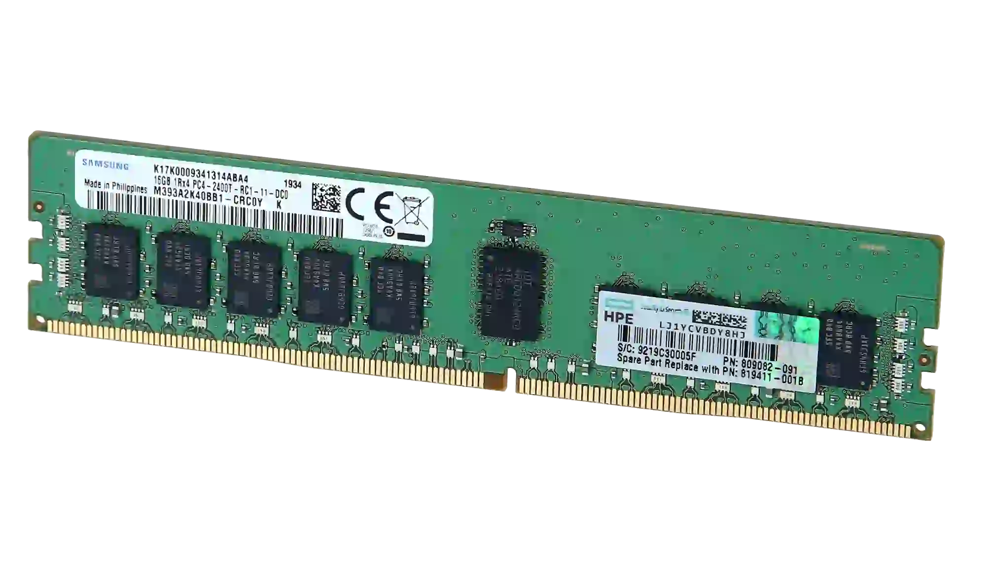 قیمت HPE 16GB (1x16GB) Single Rank x4 DDR4-2400
