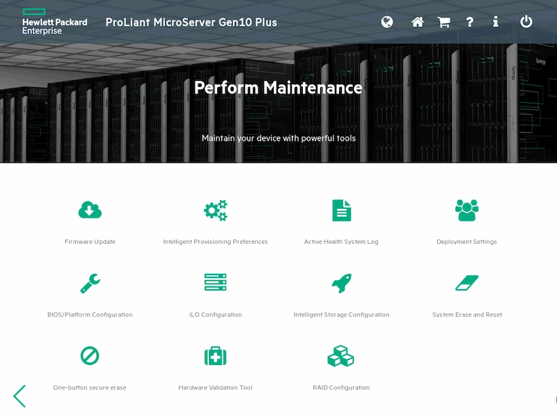 پیکربندی سرور HP