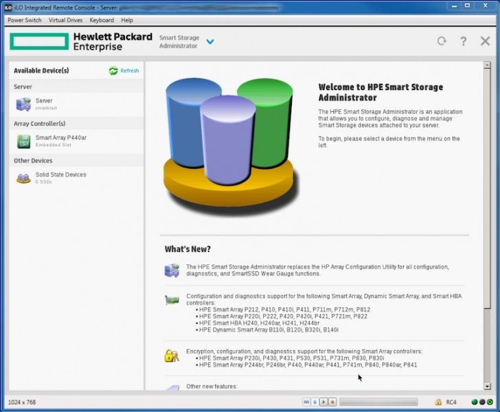 پیکربندی سرور HP