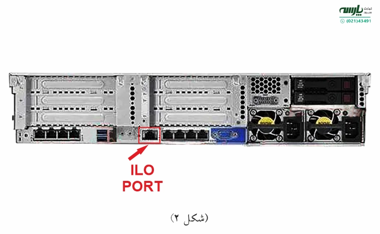اتصال سرور HP به ILO