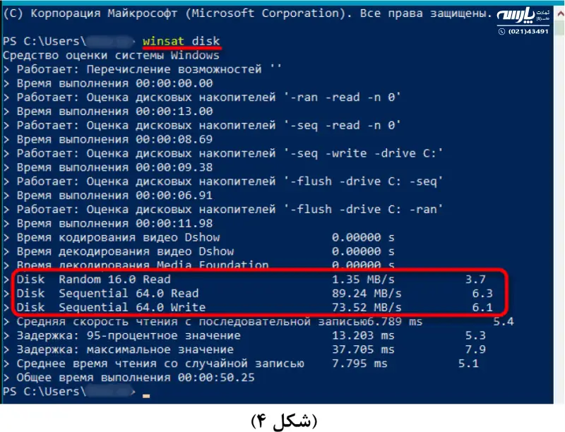 محاسبه IOPS