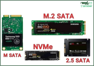 تفاوت NVMe و M.2 چیست؟ مقایسه تفاوت حافظه های SSD Sata و M.2 و NVMe با یکدیگر