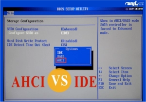 AHCI Mode در بایوس