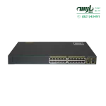 سوئیچ سیسکو 24 پورتی WS-C2960-Plus 24PC-L خرید سوئیچ سری Cisco Catalyst 2960 Plus ظرفیت حافظه رم 128 مگابایت پشتیبانی از PoE قیمت فروش WS-C2960+24PC-L