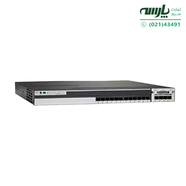 03 سوئیچ شبکه سیسکو 12 پورت WS-C3750X-12S-S