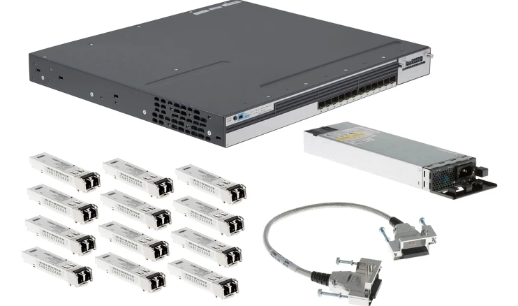 خرید سوئیچ سیسکو 12 پورتی WS-C3750X-12S-S