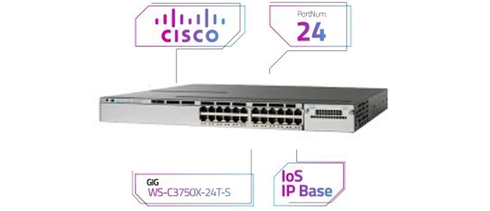 سوئیچ سیسکو Catalyst WS-C3750X-24T-S