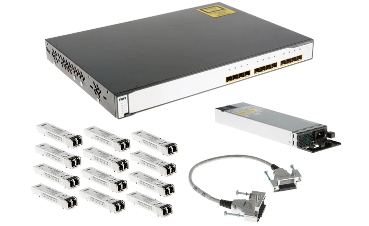 فروش سوئیچ سیسکو 12 پورت WS-C3750G-12S-E
