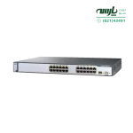 سوئیچ شبکه 24 پورت سیسکو WS-C3750-24TS-E خرید سوئیچ سری Cisco Catalyst 3750 استک تا حداکثر 9 سوئیچ برند یکسان قیمت فروش سوئیچ 24 پورتی WS-C3750-24TS-E