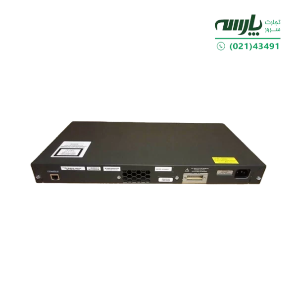 WS-C2960-Plus 24TC-S back سوئیچ شبکه سیسکو 24 پورت WS-C2960-Plus 24TC-S