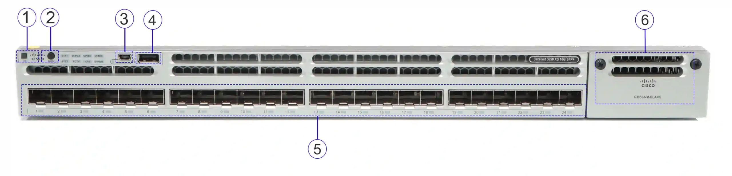 قیمت سوئیچ شبکه 24 پورتی سیسکو c3850-24xs-e