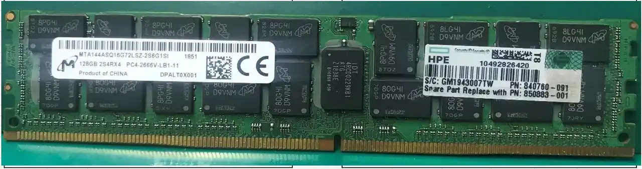 قیمت رم سرور HP 128 GB 2666