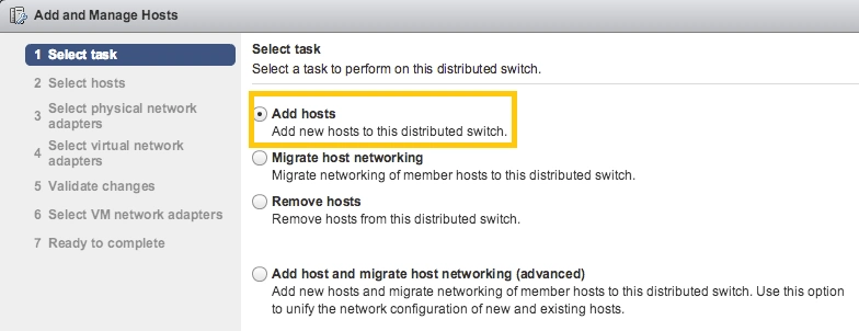 کادر Add and Manage Hosts