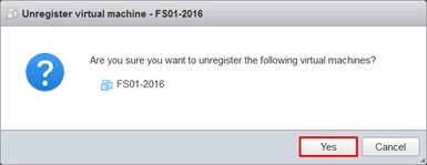 VM را از ESXi لغو ثبت‌نام (unregister) کنید 2