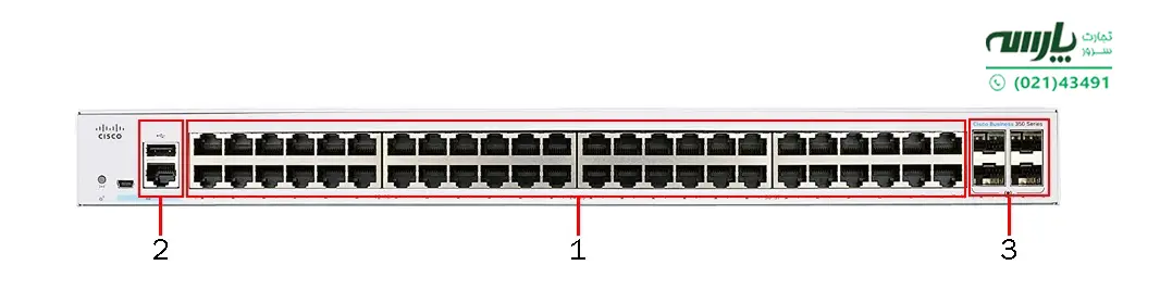 سوئیچ سیسکو 48 پورت CBS350-48T-4G