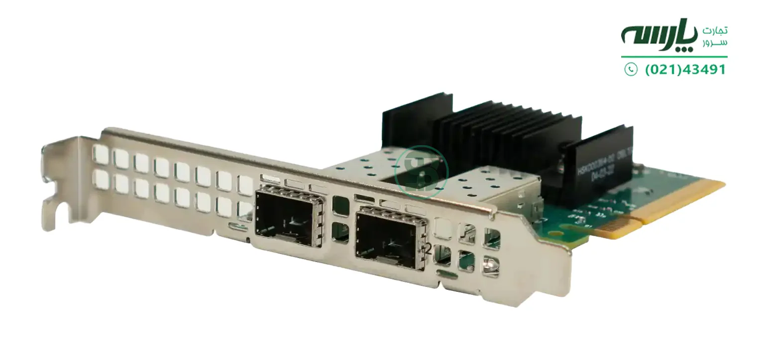  کارت شبکه hp-mcx631102-2x-10-25gbe-sfp28- 