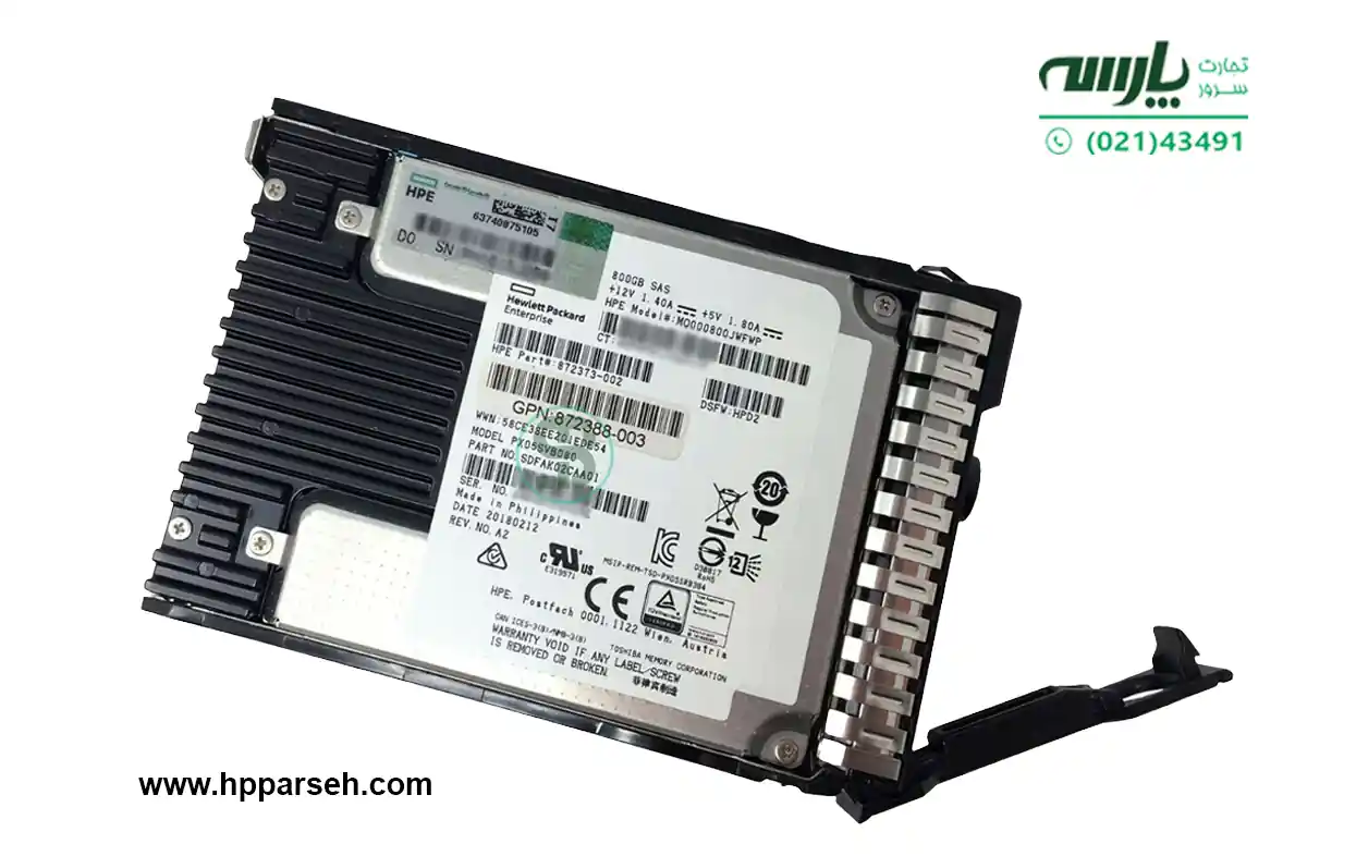 هارد سرور HPE 800GB SAS 12G Mixed Use SFF (2.5in) SC Digitally Signed Firmware SSD